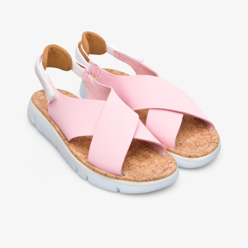 Camper Oruga Sandals Pink - Womens Singapore KIOVFN-048